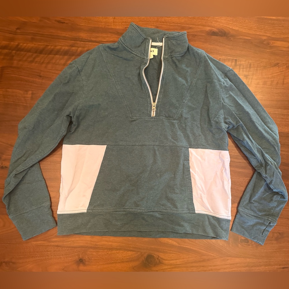 Pact Quarter-Zip Pullover Size M